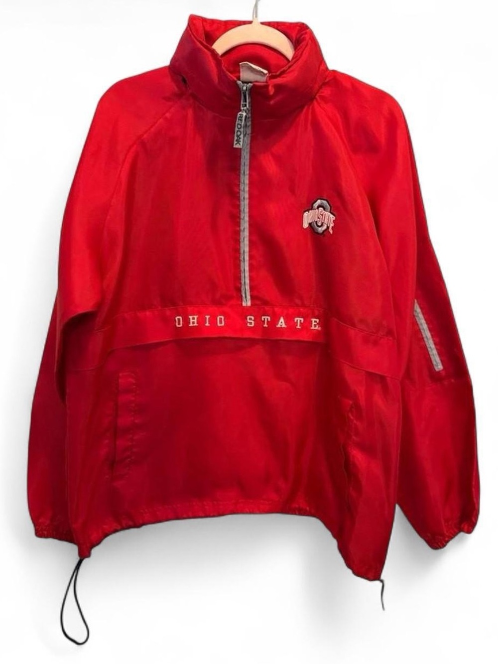 Vintage Red Oak Ohio State Buckeyes Half Zip Windbreaker 3XL